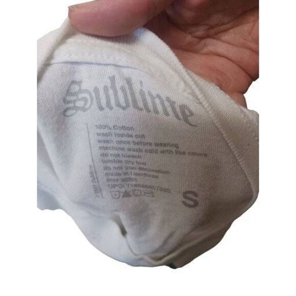 Custom heavily distressed sublime band tee small - Picture 2 of 5